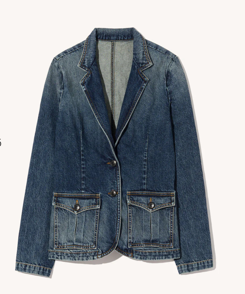 NILI LOTAN Elton Denim Blazer