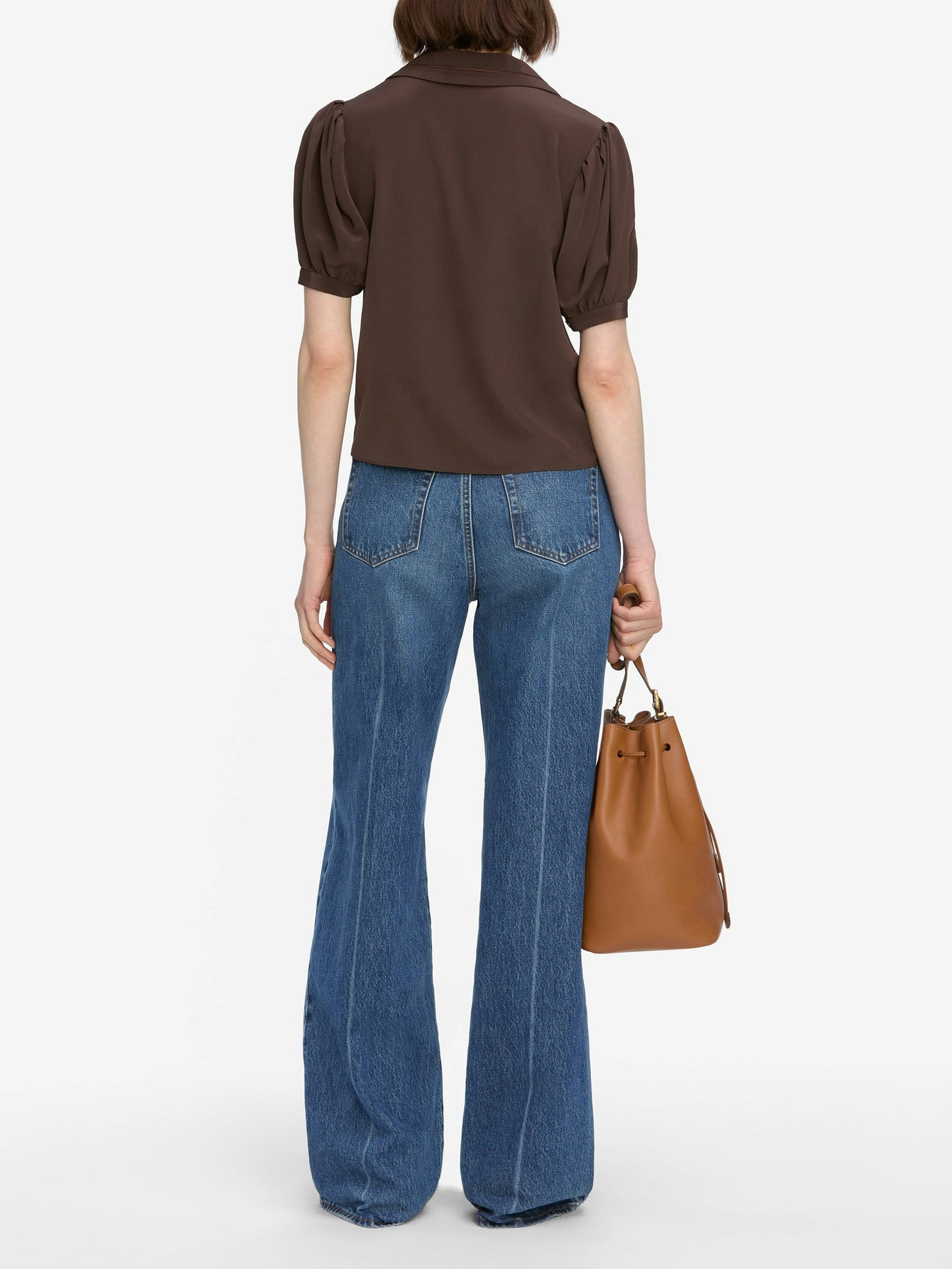 FRAME The Sailor Blouse in Coffee