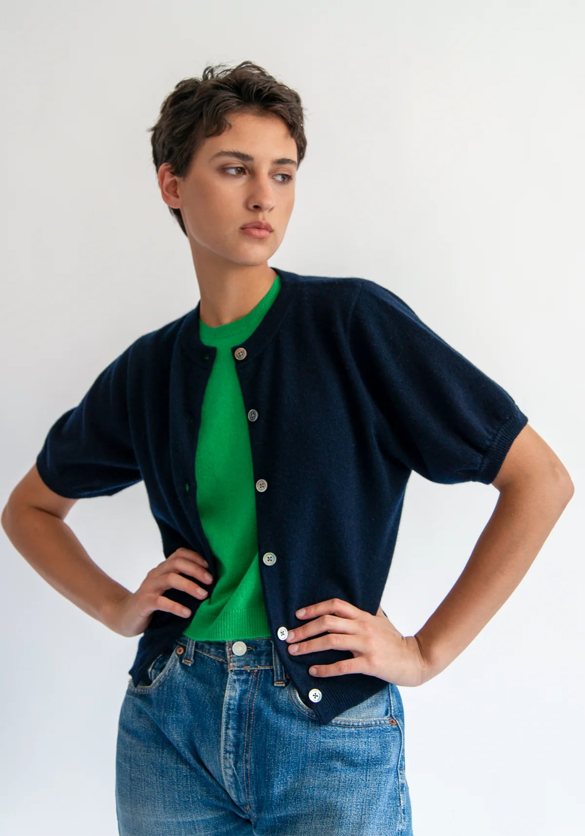 DEMYLEE Zoe Cardigan Navy