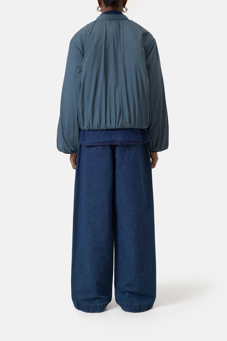 CLOSED Short Bomber Jacket Graphite Blue