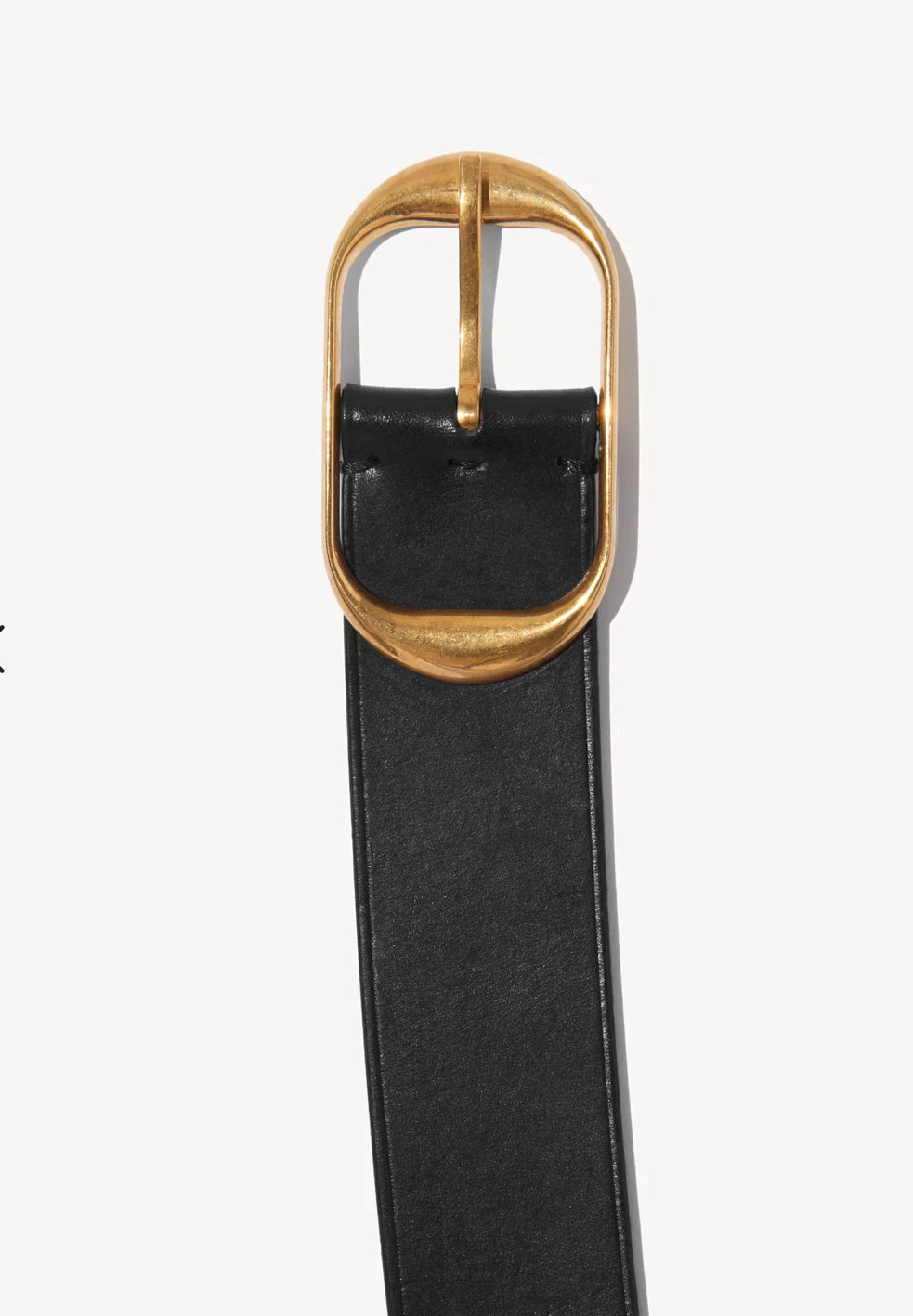 NILI LOTAN BELT BLACK W/ANTIQUE BRASS BUCKLE