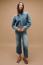 Load image into Gallery viewer, FRAME Ruched Sleeve Cashmere Sweater
in Surplus