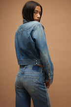 Load image into Gallery viewer, FRAME Ruched Sleeve Cashmere Sweater
in Surplus
