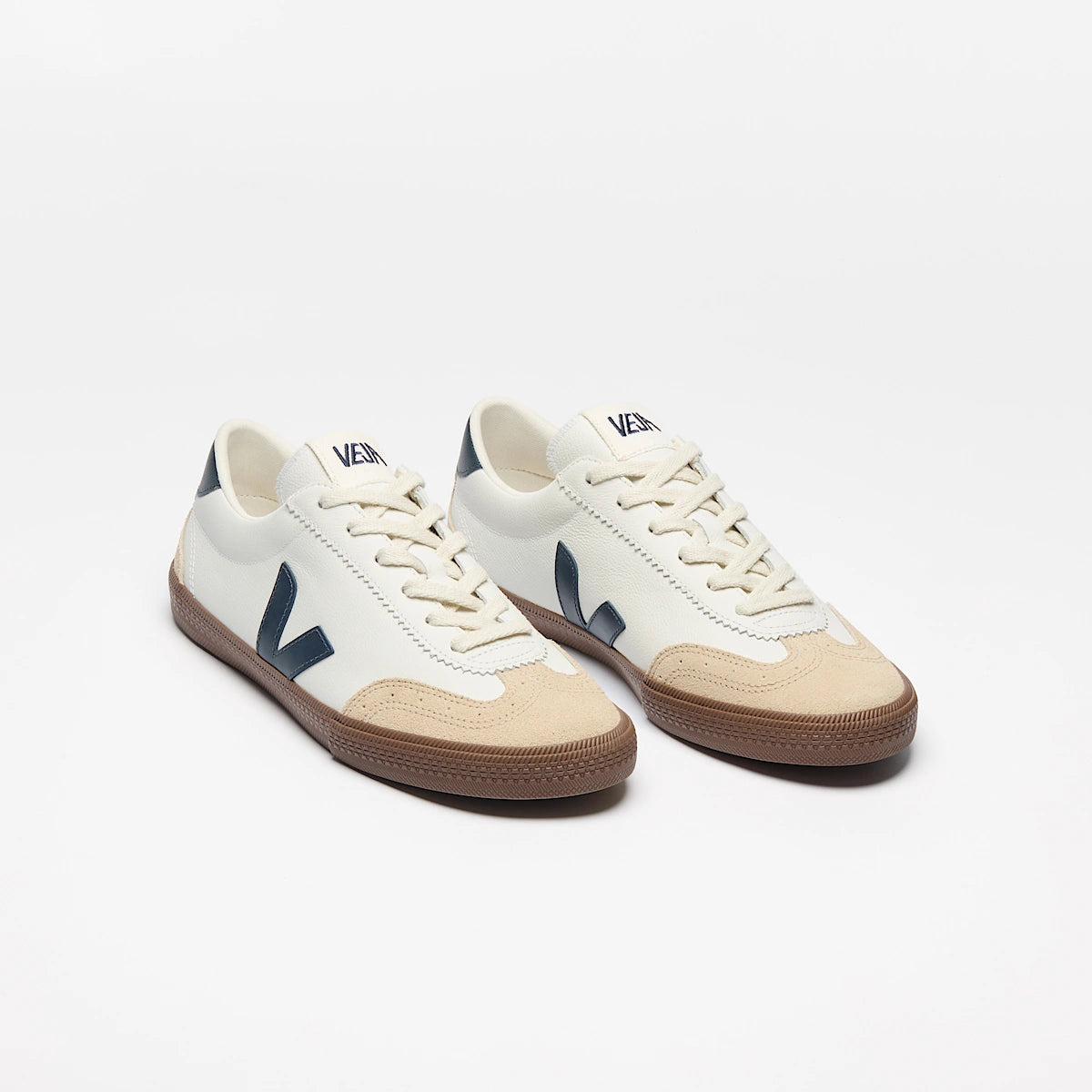 VEJA VOLLEY LEATHER WHITE NAUTICO BARK