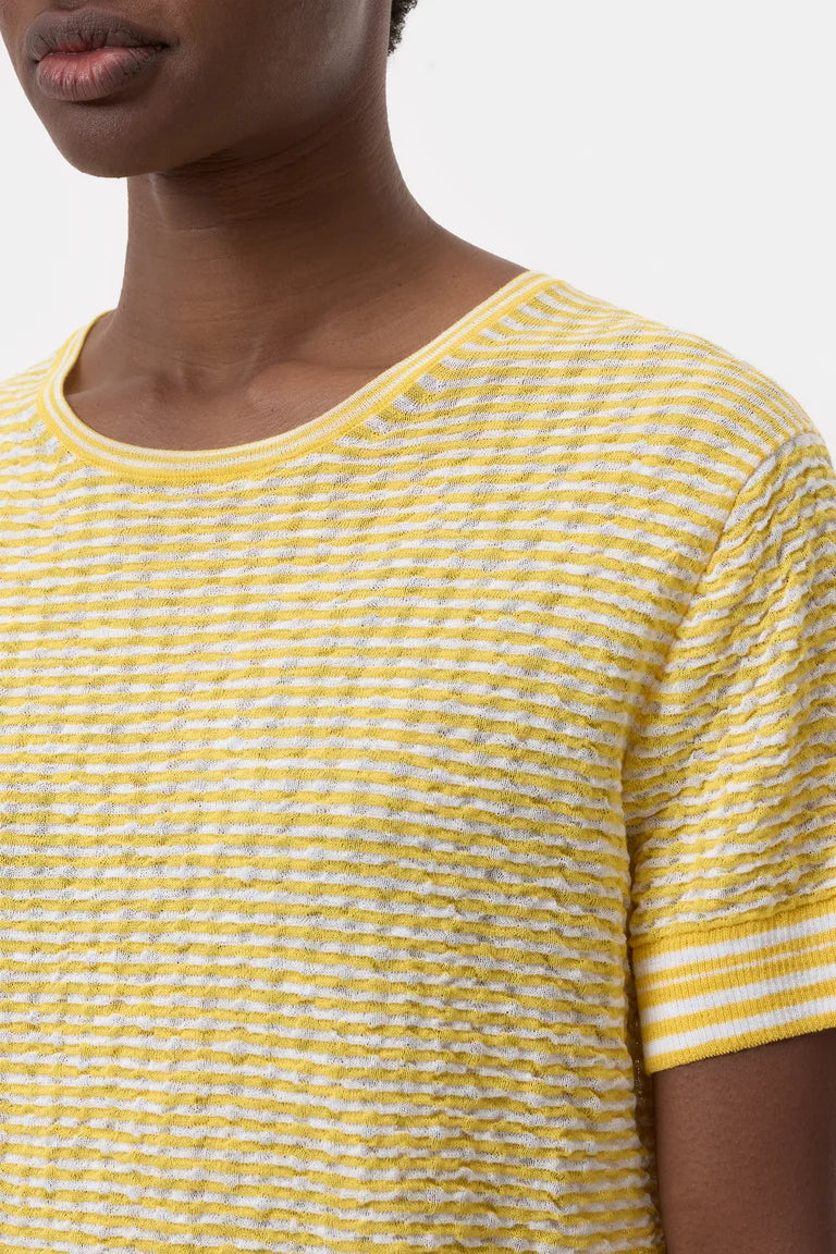 CLOSED Top in seersucker knit mango