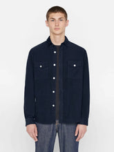 Load image into Gallery viewer, FRAME Mens Double Pocket Micro Corduroy Shirt in Midnight Blue