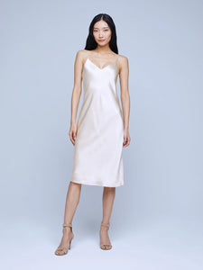 L’AGENCE Jodie V-Neck Slip Dress